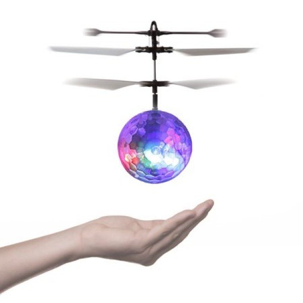 RC Toy,OCDAY RC Flying Ball, RC infrared Induction Helicopter Ball Built-in Shinning LED Lighting Crystal Ball for Kids, Teenagers Colorful Flyings for Kid's Toy,Kids' Gift