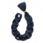 Lady Miranda Pure Color Jumbo Braid Synthetic Hair Extensions 41" 165 g / Piece  (Blue 3)