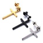 1-3 Pairs Stainless Steel Earrings Cross Dangle Studs Earrings piercing Jewelry For Men and Women