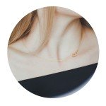 14K Gold Plated Dainty Womens Handmade Minimalism Balance U Shape Hammered Crescent Moon Pendant Tiny Sideways Anchor Neckalce Jewelry