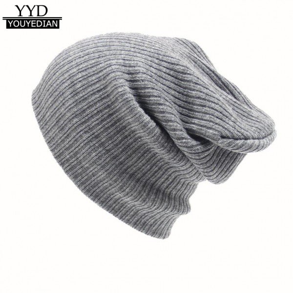 2016 New Fashion Women Men Knitting Beanie Hip-Hop Winter Warm Caps Unisex 6Colors Hats For Women Feminino Bone