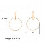 2016 New Korean Simple Aros Hoop Earrings for Women Geometric Big Circle Ear Hoop Earrings Brincos Jewelry XRE01