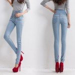2018 Jeans Womens High Waist Elastic Skinny Denim Long Pencil Pants Plus Size 40 Woman Jeans Camisa Feminina Lady Fat Trousers