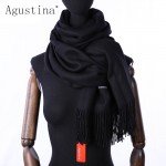 2018 solid cashmere scarfs luxury brand high quality scarf women fashion pashimina for ladies scarves wool womens shawls stoles