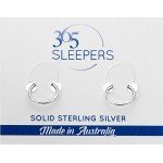 365 Sleepers 1 Pair Solid Sterling Silver 5/16 (8mm) 18G Hinged Hoop Sleepers Earrings Made in Australia