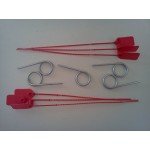 5 - Fire Extinguisher Pull Pins and 6 - Tamper Seals (RED)