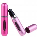 5ml Portable Mini Aluminum Refillable Perfume Bottle With Spray Empty Cosmetic Containers Pump Atomizer For Traveler Lady Gift 