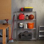 Basics 4-Shelf Shelving Unit - Chrome