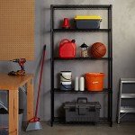 Basics 4-Shelf Shelving Unit - Chrome