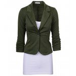 Auliné Collection Women's Casual Work Solid Color Knit Blazer