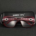 BANNED 1976 luxury Sunglasses Women Polarized Elegant Rhinestone Ladies Designer Sun Glasses Eyewear Accessories Oculos De Sol