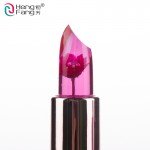 Black Chrysanthemum Lipstick 3 Fruit Flavors Temperature changed Lip Balm Moisturizer Lips 3.5g Makeup Brand HengFang #H9266