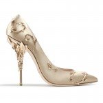 Boussac Elegant Silk Women Pumps High Heels Rhinestone Flower Wedding Pumps Brand Design Pointed Toe High Heels Shoes SWB0074