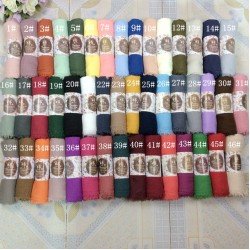 Crinkle Plain Wrinkle Wrap Bubble  Viscose Long Scarf Women Crinkled Shawl Muslim Head  Hijab Good Quality Scarf 10pcs/lot 