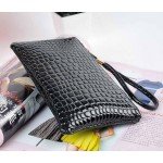 Fahion wallet Womens Crocodile PU Leather Clutch Handbag Coin Purse Crocodile purse Clutch Super quality carteras mujer #yl