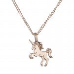 Fashion Jewelry Life Is Magical Unicorn Statement Necklace Women Girl Chocker Pendant