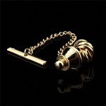 HAWSON Sailor Knot Tie Tack for Men Metal Tie Pin Silver and Gold Color