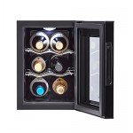 Haier 18-Bottle Dual Zone Curved Door with Smoked Glass Wine Cellar
