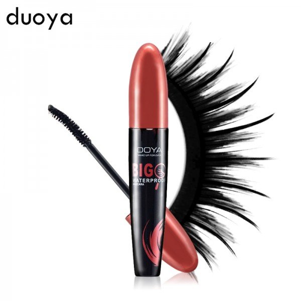 Hot Duoya 3D Fiber Lashes Mascara Brand Black Thick Waterproof Curling Colossal Eyes Japanese Cosmetics Makeup