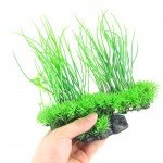 Jardin Plastic Emulational Decorative Long Leaf Plant for Aquarium, 20cm, Green