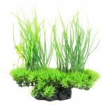 Jardin Plastic Emulational Decorative Long Leaf Plant for Aquarium, 20cm, Green