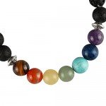 JoyJon Chakra Bracelet Lava Rock Stone Essential Oil Diffuser Natural Amazonite Gemstone Beads Men Women Bracelets Mother’s Day Gift