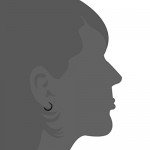 Jstyle 3-4 Pairs Stainless Steel Mens Womens Hoop Earrings Cartilage Lip Piercing Nose Hoop 18G 8mm-14mm