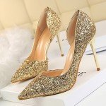 LAKESHI Women Pumps Extrem Sexy High Heels Women Shoes Thin Heels Female Shoes Wedding Shoes Gold Sliver White Ladies Shoes