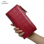 Lee Princess Wallet for Girls Phone With Double Zipper Coin Purse Holders Money Bag Ladies Purse Women Slim Wallets Female