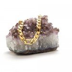 Lifetime Jewelry Figaro Chain 11MM, 24K Gold Over Semi-Precious Metals, Premium Fashion Jewelry, Hip Hop, Comes in a Box or Pouch for Gifts, Guaranteed for Life, 18 to 36 Inches