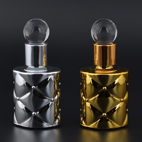 MUB - 10ml Empty Glass Dropper Bottle Perfume,Stylish Mini Parfum Bottle Refillable For Travel As Gift Funnel