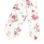 Mantieqingway Men's Cotton Printed Floral Neck Tie