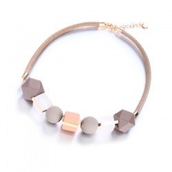 Match-Right Women Necklace Statement Necklaces & Pendants Wood Beads Necklace For Women Jewelry MX012