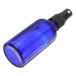 New 1pcs 50ml Empty Blue Glass Spray Bottle Glass Sprayer Bottles Perfume Container Refillable Cosmetic Atomizer For Tarvel Gift