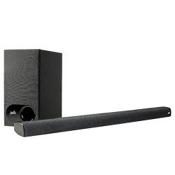 Polk Audio - 2.1-Channel Soundbar System with Wireless Subwoofer - Black (Signa S1)