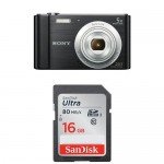 Sony DSCW800/B 20.1 MP Digital Camera (Black)