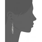 Sterling Silver Linear Swirl French Wire Earrings