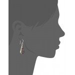 Sterling Silver Pressed Flower Teardrop Earrings