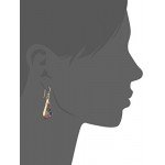 Sterling Silver Pressed Flower Teardrop Earrings