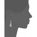 Sterling Silver Pressed Flower Teardrop Earrings