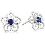 Sterling Silver Sky Flower Stud Earrings