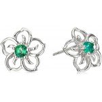 Sterling Silver Sky Flower Stud Earrings