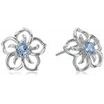 Sterling Silver Sky Flower Stud Earrings