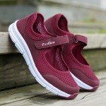 Summer Breathable Women Sneakers Healthy Walking Shoes Outdoor Mesh Antislip Sport Running Shoes Mother Gift Comfort Light Flats