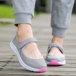 Summer Breathable Women Sneakers Healthy Walking Shoes Outdoor Mesh Antislip Sport Running Shoes Mother Gift Comfort Light Flats