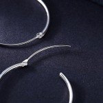 T400 Jewelers 925 Sterling Silver Polished Round Circle Hoop Earrings, All Sizes Mother's Day Gift