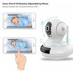 WiFi Camera, LeFun Wireless Surveillance Camera IP Camera Nanny Cam with Pan Tilt Zoom Motion Detect Two Way Audio Night Vision Remote Control 2.4G WiFi for Baby Monitor