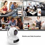 WiFi Camera, LeFun Wireless Surveillance Camera IP Camera Nanny Cam with Pan Tilt Zoom Motion Detect Two Way Audio Night Vision Remote Control 2.4G WiFi for Baby Monitor