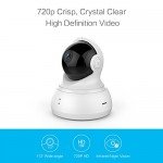 YI Dome Camera Pan/Tilt/Zoom Wi-Fi IP Indoor Security Surveillance System 720p HD Night Vision, Motion Tracker, Auto-Cruise, Remote Monitor with iOS, Android App - Cloud Service Available