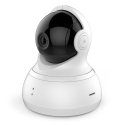 YI Dome Camera Pan/Tilt/Zoom Wi-Fi IP Indoor Security Surveillance System 720p HD Night Vision, Motion Tracker, Auto-Cruise, Remote Monitor with iOS, Android App - Cloud Service Available